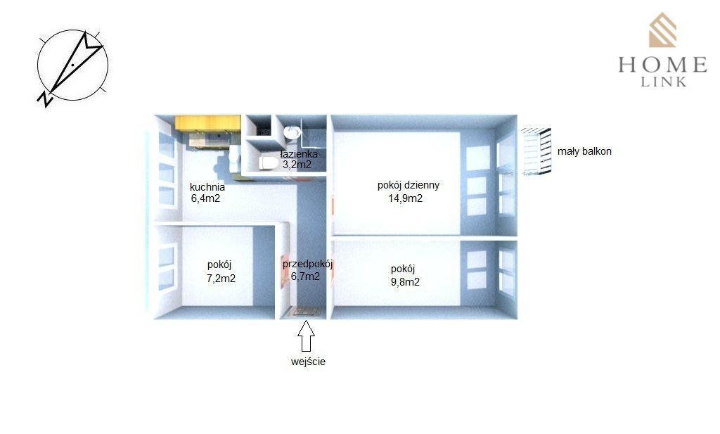 Mieszkanie 3-pokojowe Olsztyn Śródmieście, ul. Gabriela Narutowicza. Zdjęcie 18