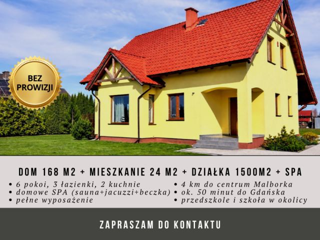 dom wolnostojący, 6 pokoi Nowa Wieś Malborska. Zdjęcie 1