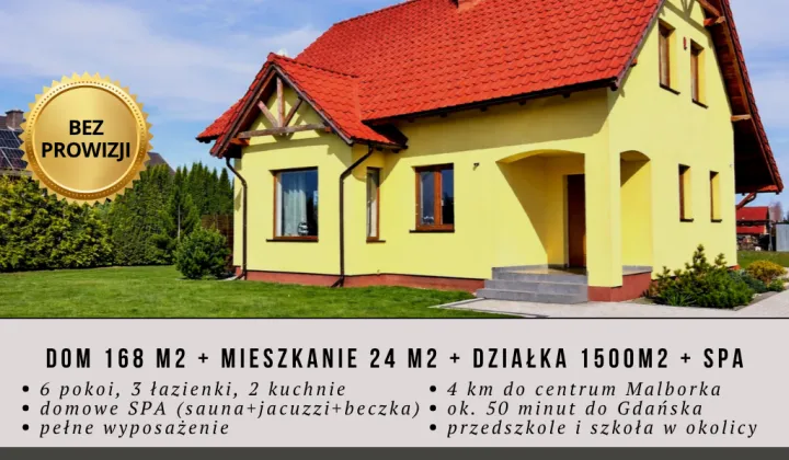 dom wolnostojący, 6 pokoi Nowa Wieś Malborska, ul. Platynowa