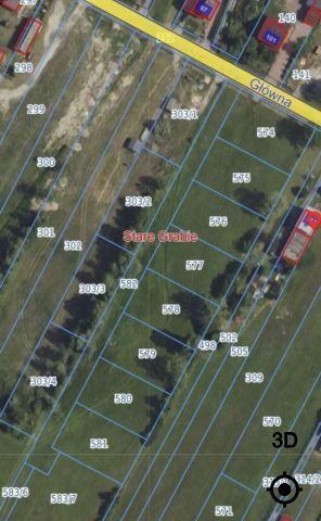 Działka budowlana Stare Grabie, ul. Główna. Zdjęcie 1