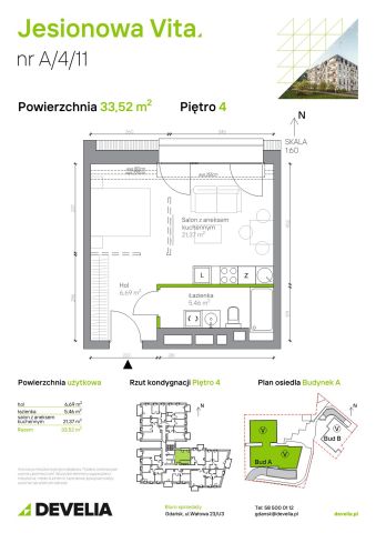 Mieszkanie 1-pokojowe Gdańsk Wrzeszcz, ul. Jesionowa. Zdjęcie 6