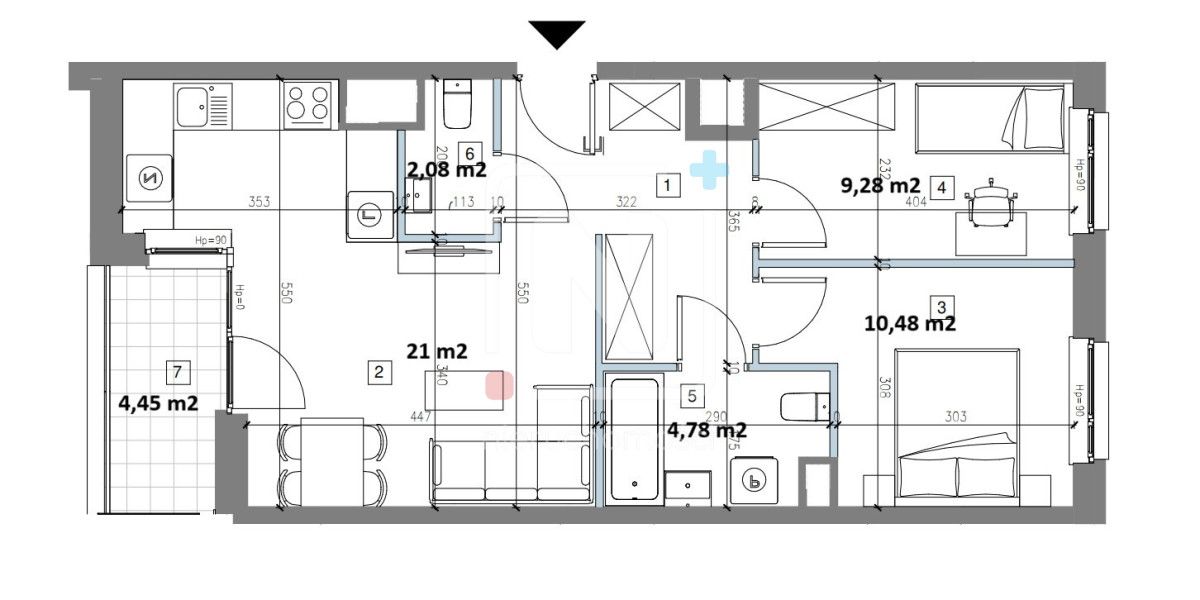 Mieszkanie 3-pokojowe Warszawa Mokotów, ul. Konstruktorska. Zdjęcie 12