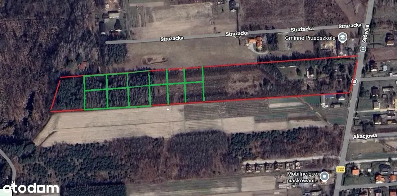 Działka budowlana Nowy Prażmów, ul. Główna. Zdjęcie 4