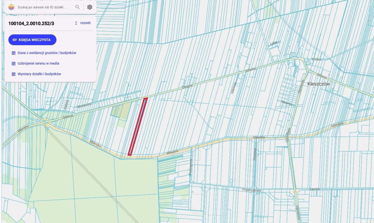 Działka rolno-budowlana Kleszczów, ul. Główna. Zdjęcie 3