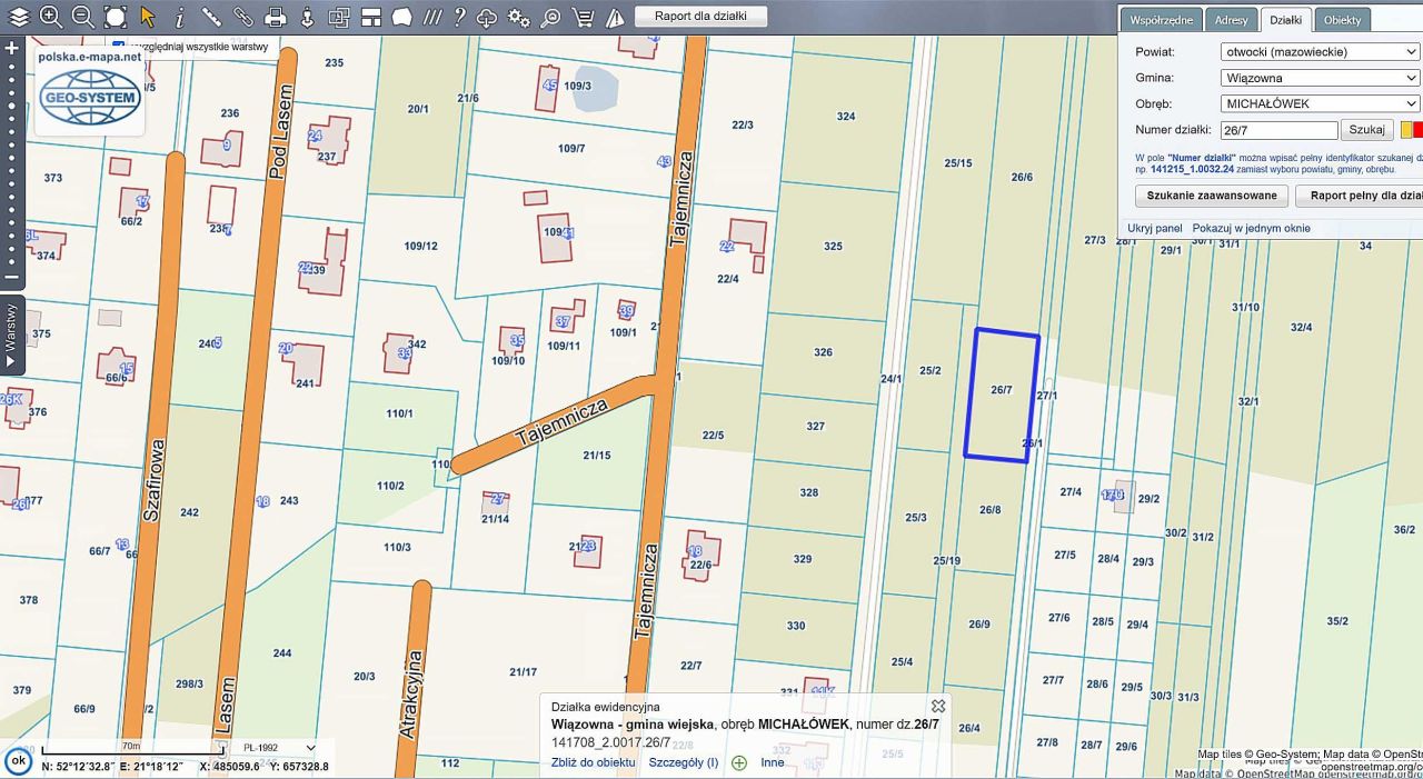 Działka budowlana Michałówek, Nowoczesna