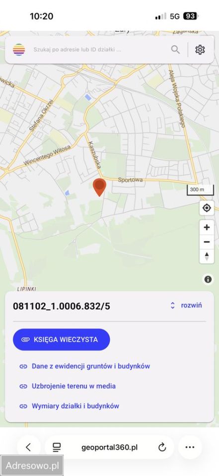 Działka inwestycyjna Żary, ul. Kaszubska