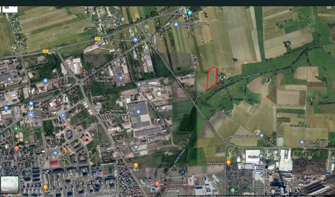 Działka budowlana Turek, ul. Górnicza. Zdjęcie 2