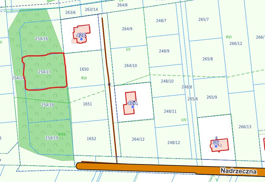 Działka budowlana Dębe Wielkie, ul. Nadrzeczna