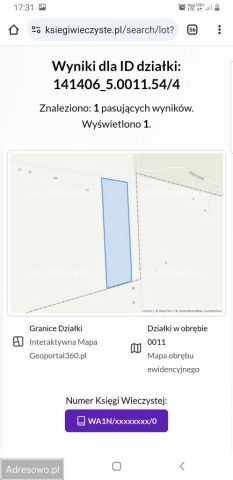 Działka siedliskowa Strubiny. Zdjęcie 1