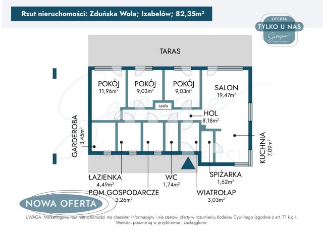 dom wolnostojący, 4 pokoje Izabelów. Zdjęcie 34