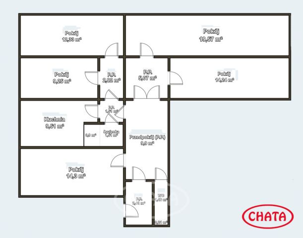 Mieszkanie 5-pokojowe Wrocław Śródmieście, ul. Władysława Łokietka. Zdjęcie 9