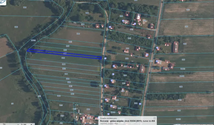 Działka rolno-budowlana Ruda