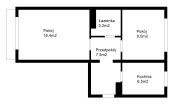 Mieszkanie 2-pokojowe Łódź Polesie, ul. Wioślarska