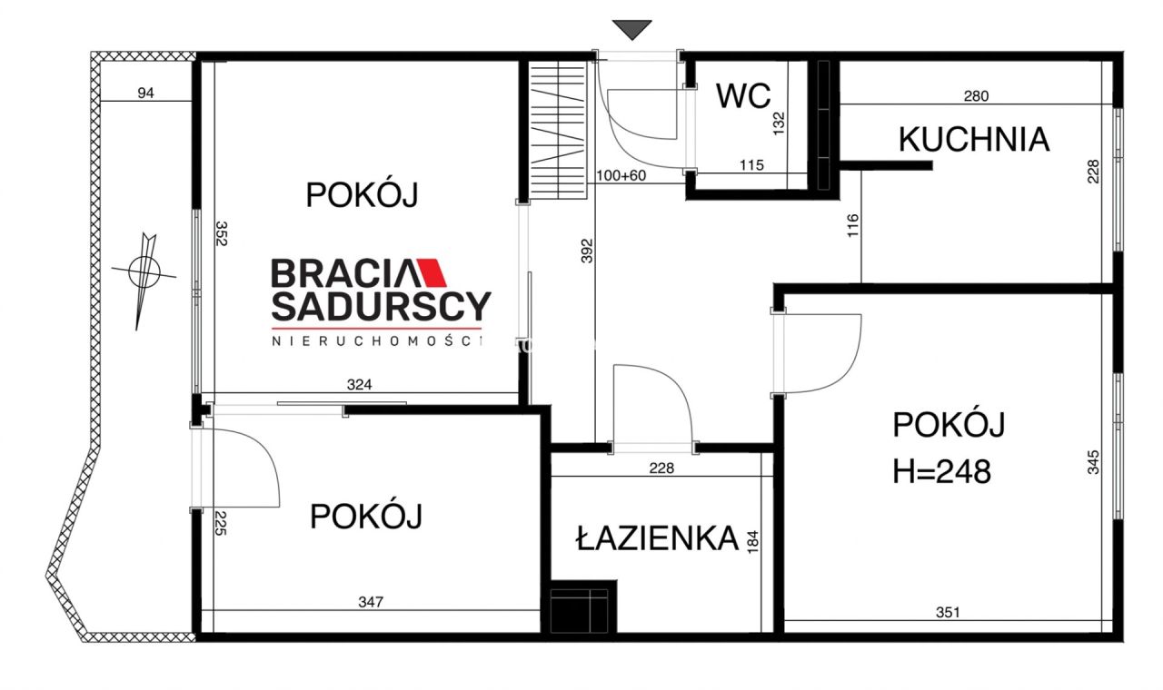 Mieszkanie 3-pokojowe Kraków Dębniki, ul. Kobierzyńska. Zdjęcie 32