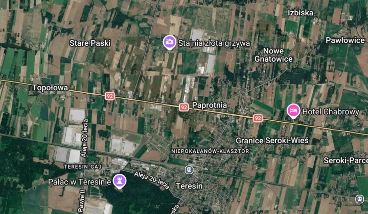 Działka inwestycyjna Paprotnia, ul. Sochaczewska