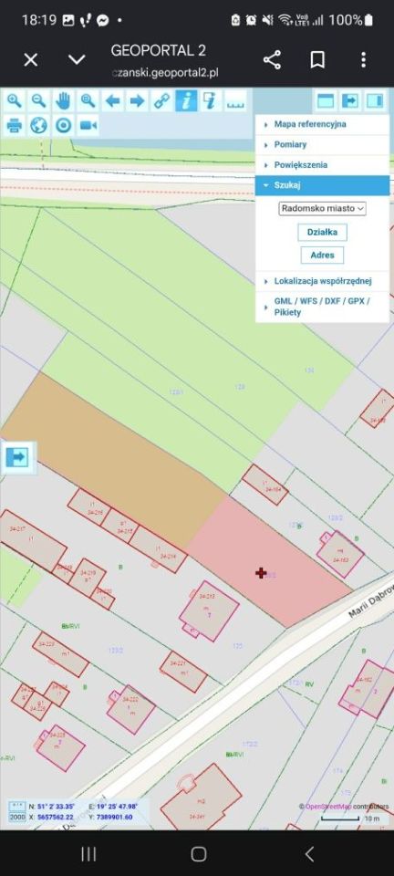 Działka budowlana Radomsko Folwarki, ul. Marii Dąbrowskiej. Zdjęcie 2
