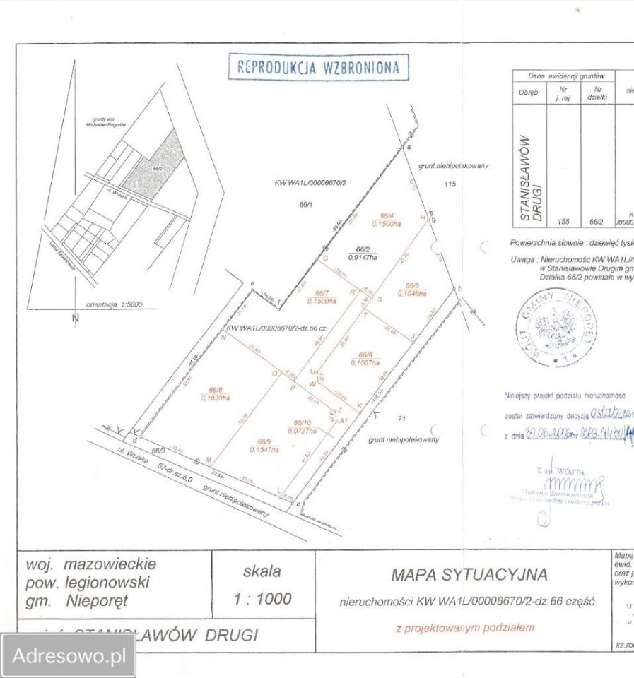 Działka budowlana Stanisławów Drugi, ul. Wolska. Zdjęcie 5