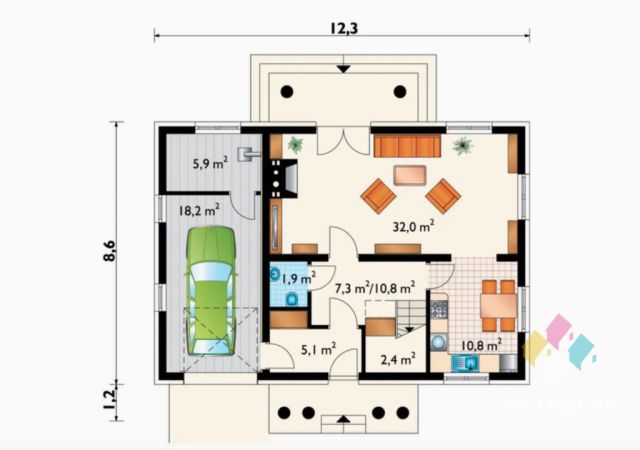 dom wolnostojący, 6 pokoi Olsztynek, ul. Rubinowa. Zdjęcie 19