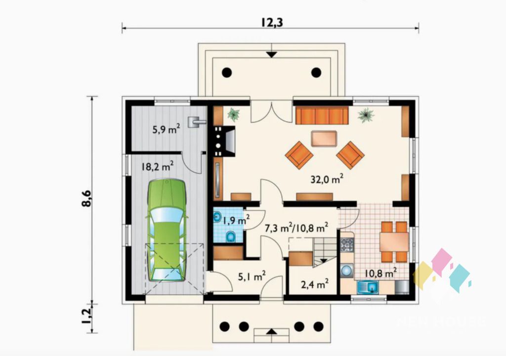 dom wolnostojący, 6 pokoi Olsztynek, ul. Rubinowa. Zdjęcie 19