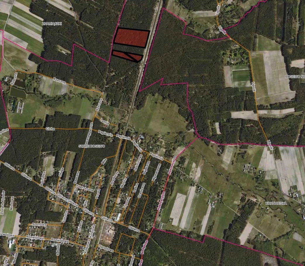 Działka leśna Stare Bosewo. Zdjęcie 3