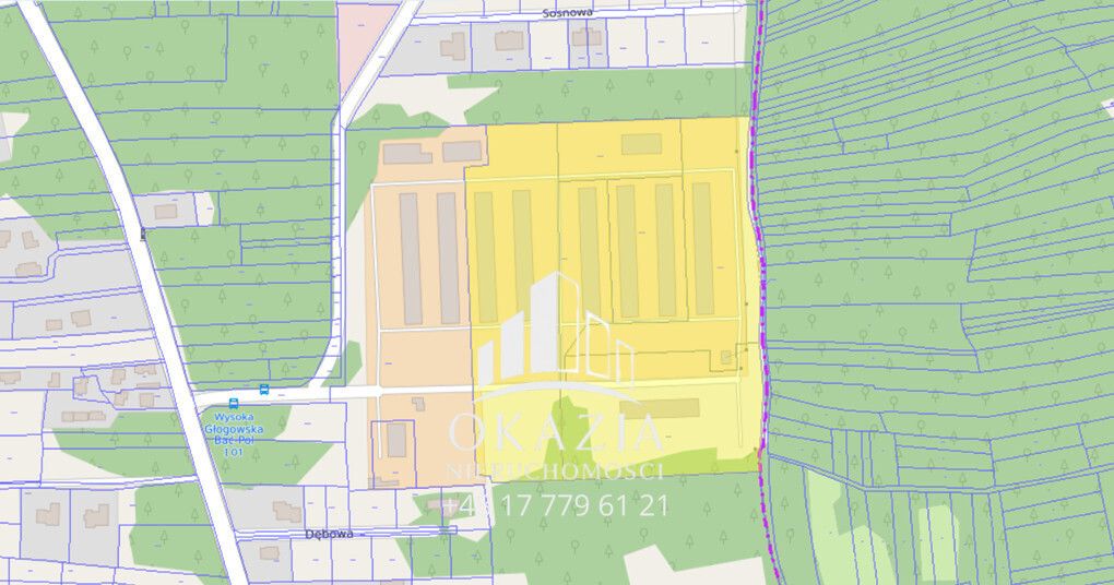 Działka inwestycyjna Wysoka Głogowska. Zdjęcie 7