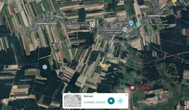 Działka rolna Skórzec