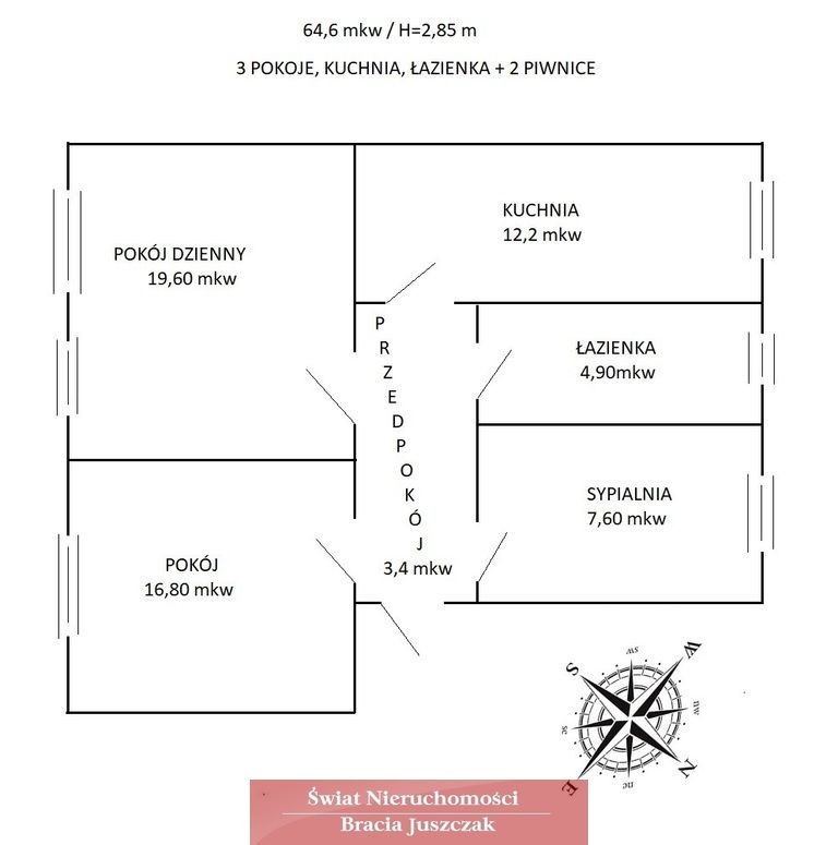 Mieszkanie 3-pokojowe Wrocław, ul. Krucza. Zdjęcie 9