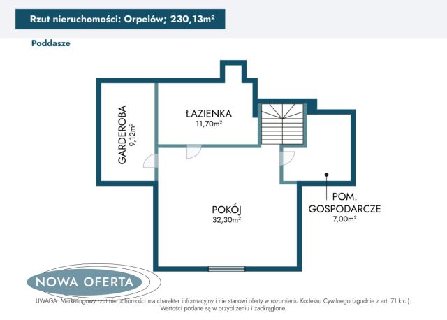 dom wolnostojący, 5 pokoi Orpelów, ul. Prosta. Zdjęcie 13