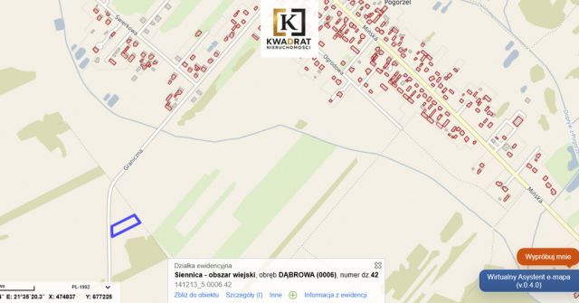 Działka budowlana Dąbrowa. Zdjęcie 4