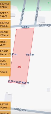 Działka budowlana Zduńska Wola, ul. Zielonogórska. Zdjęcie 1