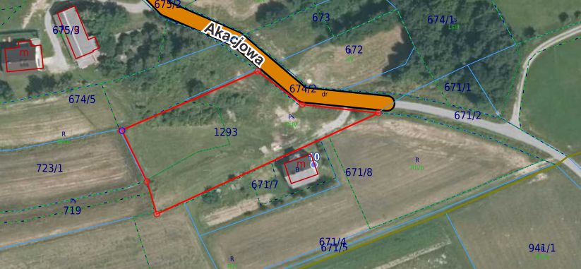 Działka budowlana Bobowa, ul. Akacjowa