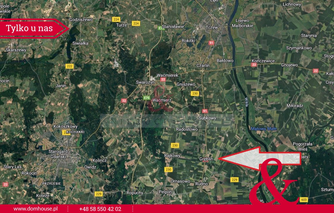 Działka inwestycyjna Gręblin. Zdjęcie 3