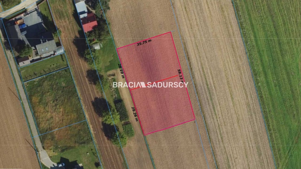 Działka budowlana Kraków Łuczanowice, ul. ks. Kazimierza Figlewicza. Zdjęcie 3