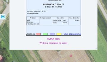 Działka rolna Chodaczów