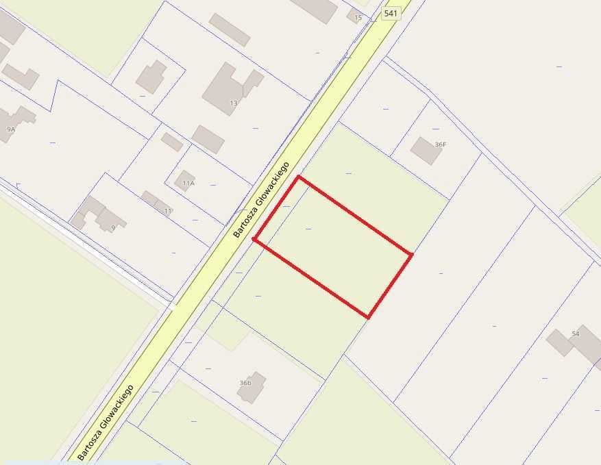 Działka budowlana Sierpc, ul. Bartosza Głowackiego. Zdjęcie 2