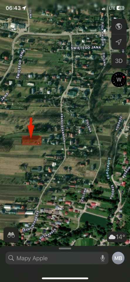 Działka rolna Głowienka Góra, ul. Franciszkańska. Zdjęcie 7