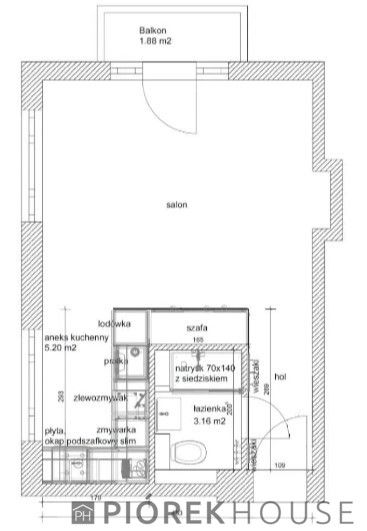Mieszkanie 1-pokojowe Warszawa Mokotów, ul. Czerska. Zdjęcie 9