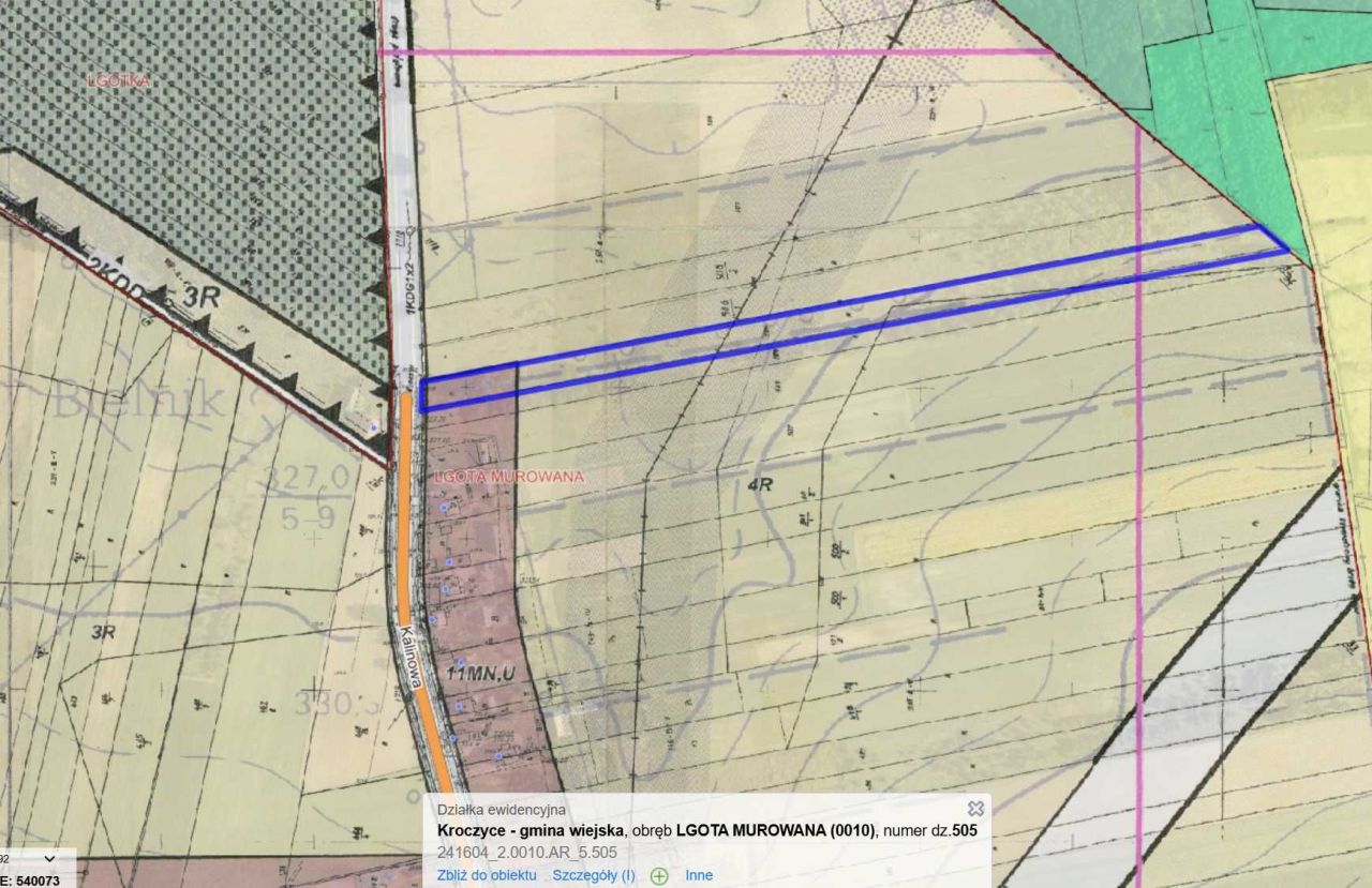 Działka rolno-budowlana Kroczyce. Zdjęcie 2