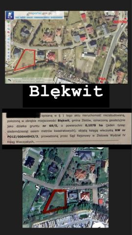 Działka budowlana Blękwit. Zdjęcie 1