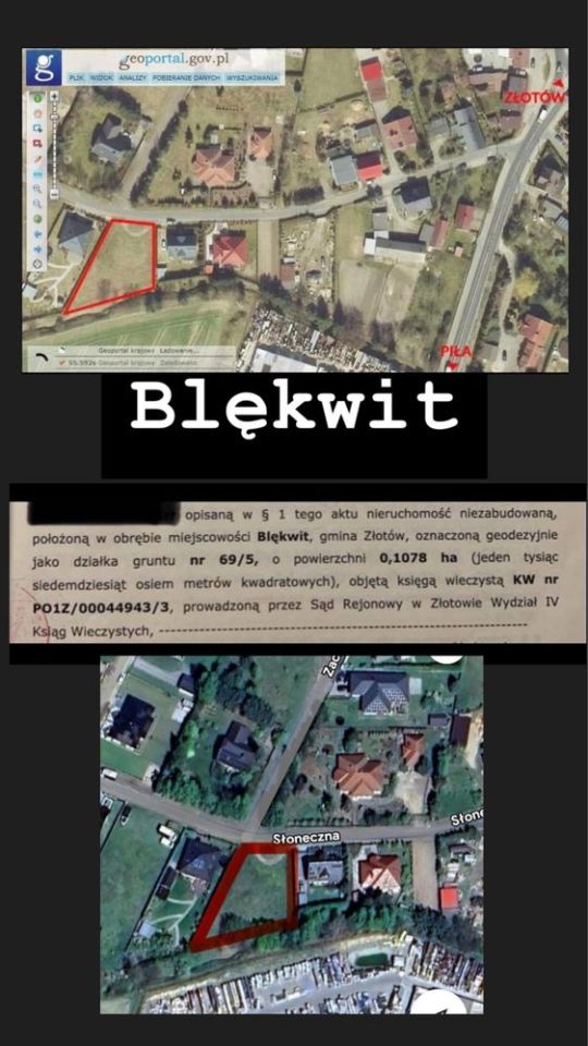 Działka budowlana Blękwit