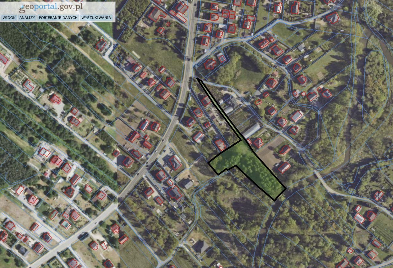 Działka rolna Grabiny