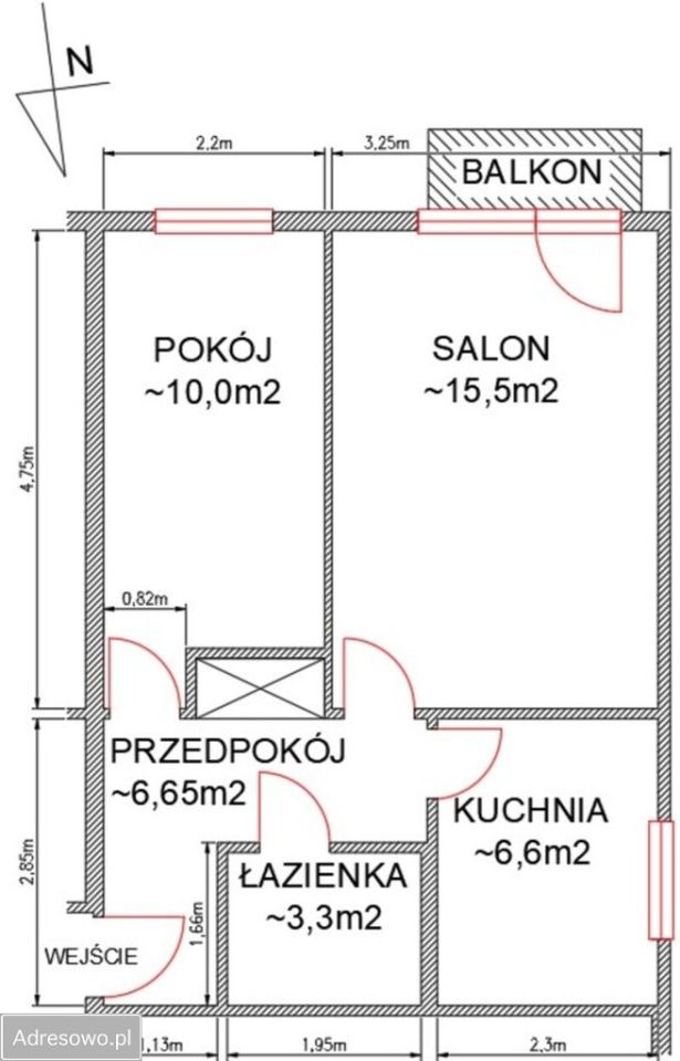 Mieszkanie 2-pokojowe Kętrzyn, ul. Bolesława Limanowskiego. Zdjęcie 6