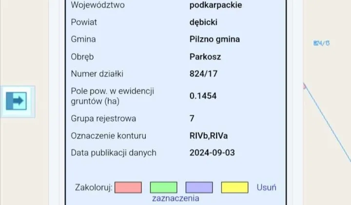 Działka budowlana Parkosz