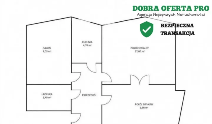 Mieszkanie 3-pokojowe Gdańsk Przymorze, ul. gen. Bora-Komorowskiego