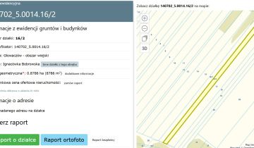 Działka rolna Ignacówka Bobrowska