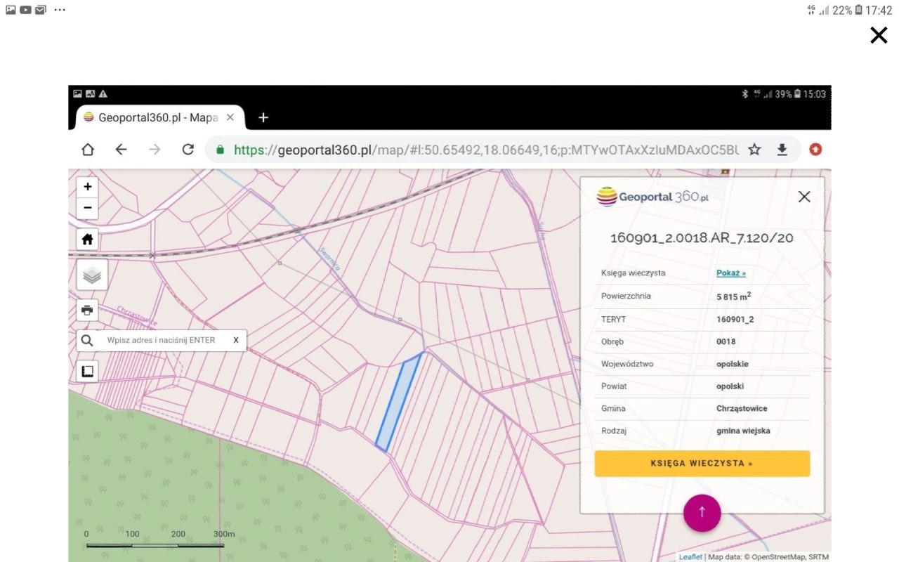 Działka rolno-budowlana Chrząstowice. Zdjęcie 4