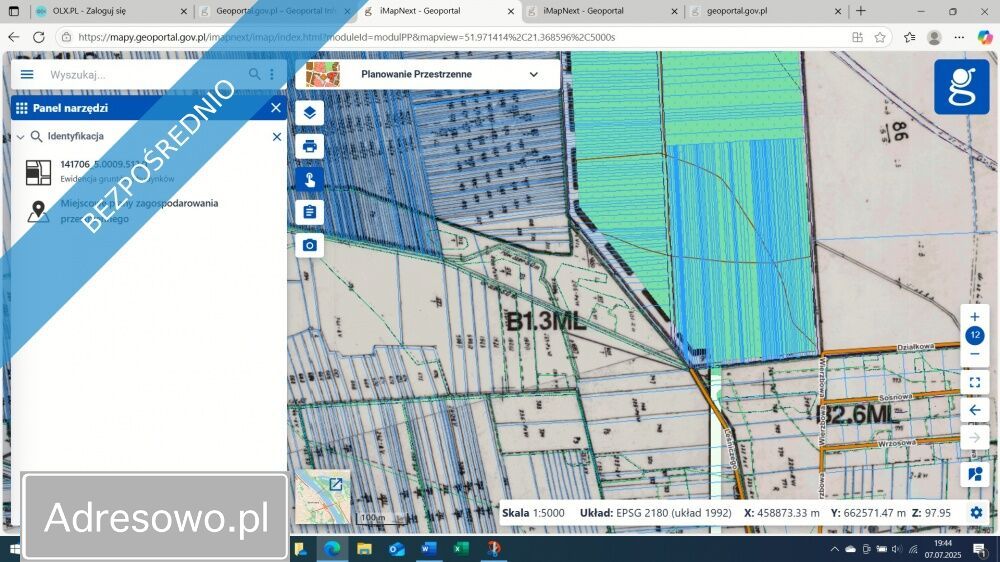 Działka rolna Pogorzel