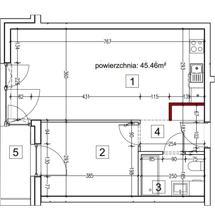 Mieszkanie 2-pokojowe Wrocław Różanka, ul. Obornicka. Zdjęcie 12