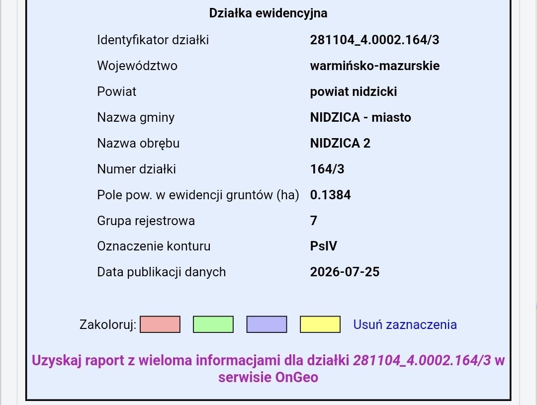 Działka budowlana Nidzica, ul. Działdowska. Zdjęcie 1