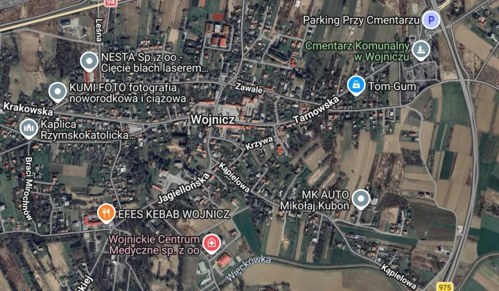 Działka inwestycyjna Wojnicz, ul. Krzywa